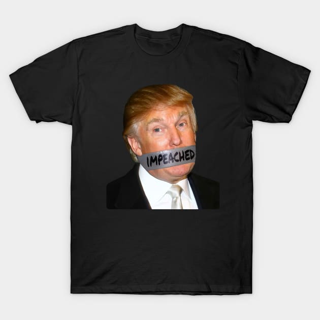 Trump Impeached Duct Tape T-Shirt by TextTees